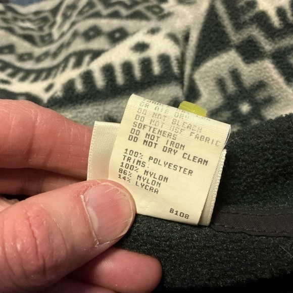 Vtg LL Bean Navajo fleece pullover - Picture 3 of 11